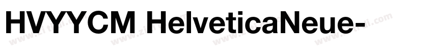 HVYYCM HelveticaNeue字体转换